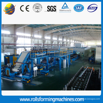 EPS sandwich panel roll forming machine PU coated roofing tile sandwich forming machine